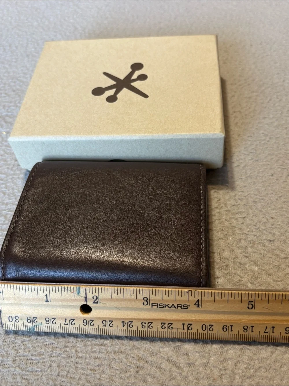 House of Jack Brown Leather Men's Tri-fold  Wallet new in box